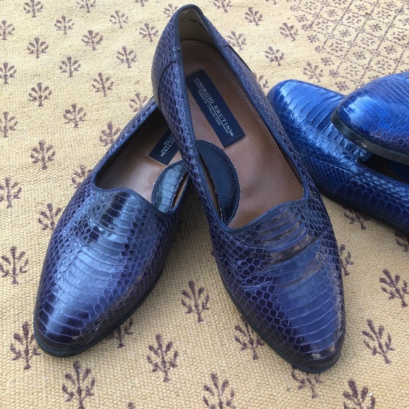 Giorgio Brutini Genuine Snake Skin Slip On Loafer - Picture 2 of 7